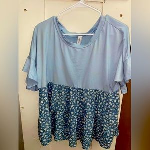 Daisy blue top.